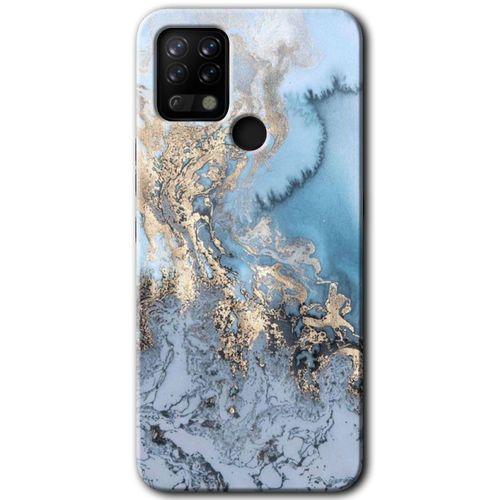 Tecno Pova Kılıf HD Desen Baskılı Arka Kapak - Eski Mermer