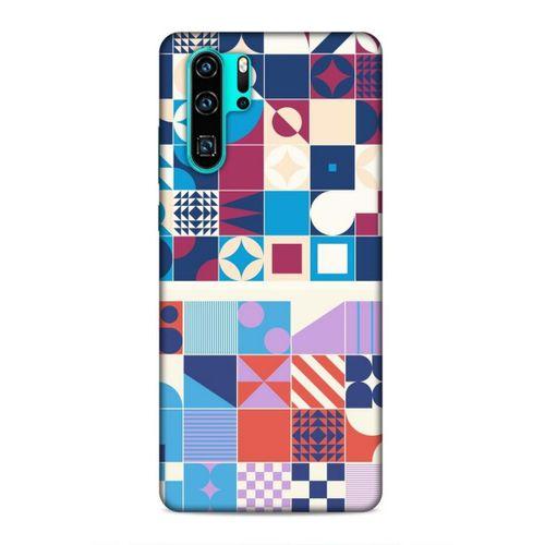 Huawei P30 Pro Uyumlu Kılıf Insomnia (5) Koruma Kabı Lacivert Kırmızı