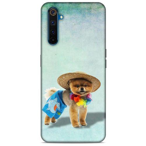 Oppo Realme 6 Pro Kılıf Köpek Kıyafetleri (16) Kalın Kılıf Pomeranian Şort
