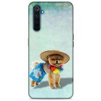 Oppo Realme 6 Pro Kılıf Köpek Kıyafetleri (16) Kalın Kılıf Pomeranian Şort