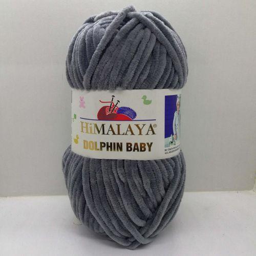 Himalaya Dolphin Baby Kadife Örgü İpi 80320 - Koyu Gri