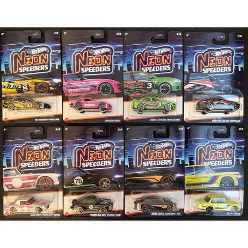 Hot Wheels 8'li Araba Seti - Hot Wheels Neon Speeders HLH72-979E