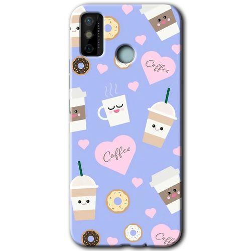 Tecno Spark 6 Go Kılıf HD Desen Baskılı Arka Kapak - Coffee Cake