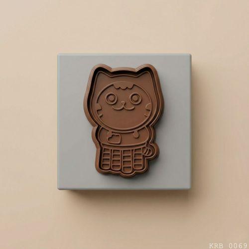 2Li Kedi Figürlü Hamur Şekillendirici Kurabiye Kalıbı Oyun Hamuru Kalıbı 6 5 cm