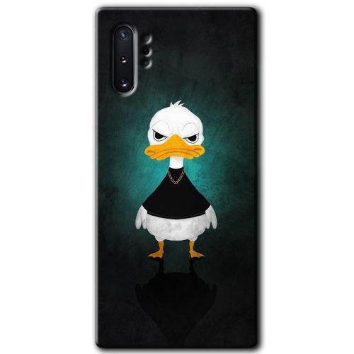 Galaxy Note 10 Plus Kılıf HD Desen Baskılı Arka Kapak - Angry Duck + Kırılmaz Cam