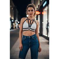 Siyah Kadın Kemer Suni Deri Halka Detaylı Çoklu Bant - Brf114