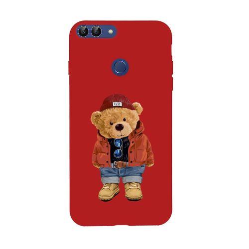 Huawei Psmart 2018 Teddy Bear Premium Silikonlu Telefon Kılıfı