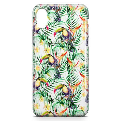 Apple iPhone XS Max Kılıf Tropika Arka Kapak Koruma Desenli Full Koruyucu