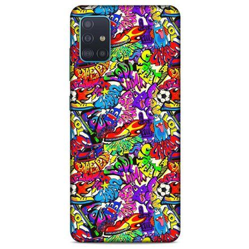 Graffitix (45) Desenli Silikon Kapak Samsung Galaxy A51 Kılıf