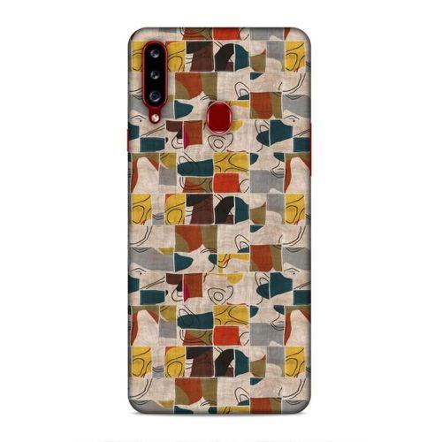 Samsung Galaxy A20s Uyumlu Kılıf Romans (9) Kılıf Sarı Lacivert