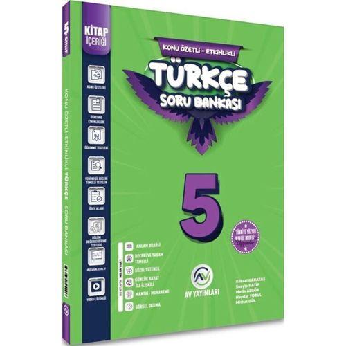 5. Sınıf Türkçe Kazanım Etkinlikli Soru Bankası Av Yayınları