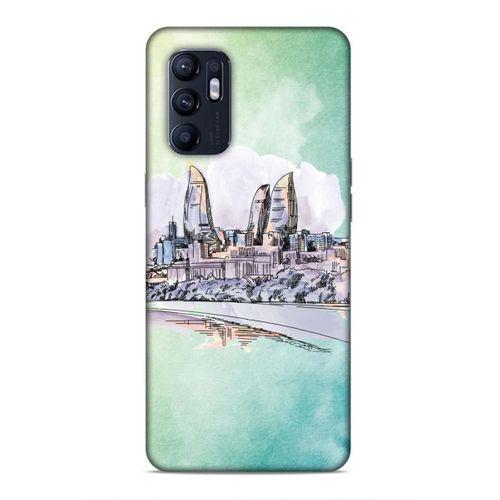 Oppo Reno 6 4G Uyumlu Kılıf Azarbaijan (2) Kabı Baki Silüet