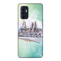 Oppo Reno 6 4G Uyumlu Kılıf Azarbaijan (2) Kabı Baki Silüet