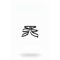 Siyah Kadın Kemer Çoklu Bantlı Suni Deri Bel Aksesuarı - Brf1037