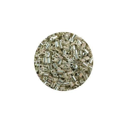 Kesme Cam Boncuk 2mm - 60 Gram - Parlak Gümüş - BNC376