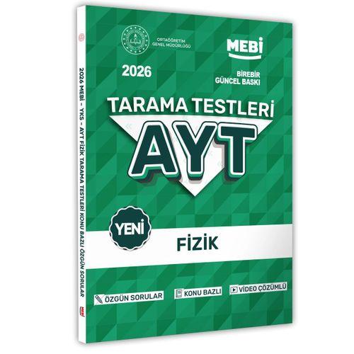 2026 YKS-AYT MEBİ-OGM Fizik Özgün Tarama Testleri Kitabı A4 Boyut Renkli Görsel BASKI ÜCRETİ