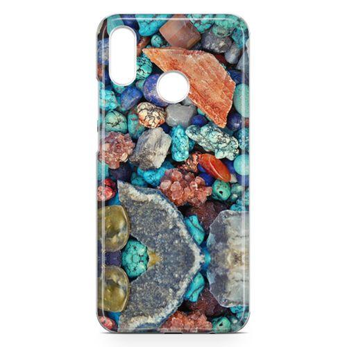 Huawei P20 Lite Kılıf Pebbles Taşlı Arka Kapak Koruma Desenli Full Koruyucu