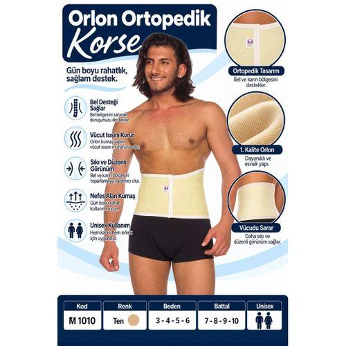 Orlon Ortopedik Korse – Unisex Bel ve Karın Destek Korsesi – M 1010 - Rylks