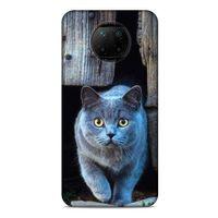 Lopard Xiaomi Redmi Note 9 Pro 5G Uyumlu Kılıf Kediler (48) Bumper Kılıf Duman