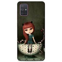 Lopard Samsung Galaxy A71 Uyumlu Kılıf Manipülasyon ☻ (41) Tank Kılıf Baskılı