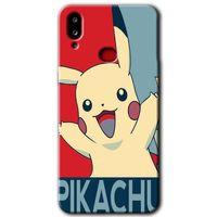 Galaxy A10s Kılıf HD Desen Baskılı Arka Kapak - Pikaçhu