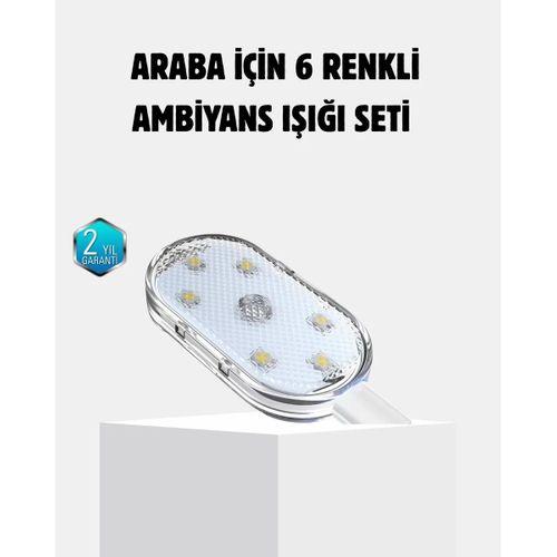 Kablosuz Manyetik Araba İçi Led Ambiyans Aydınlatma – Pratik Montajlı
