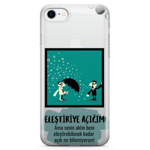 Apple iPhone 7 Kılıf Eleştriye Açığım Arka Kapak Koruma Desenli Full Koruyucu