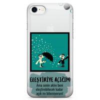 Apple iPhone 7 Kılıf Eleştriye Açığım Arka Kapak Koruma Desenli Full Koruyucu
