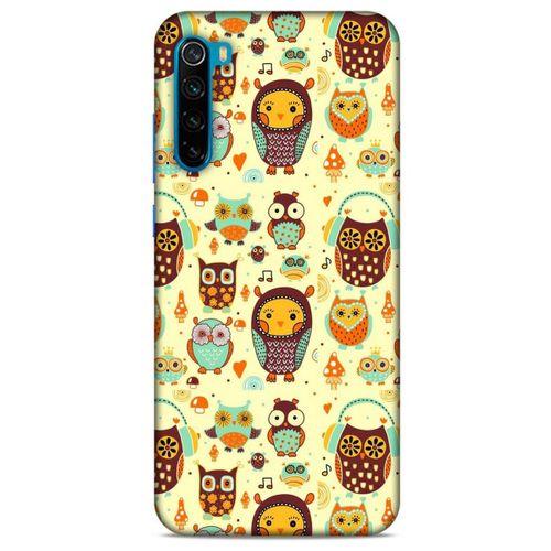 Baykuşlar (28) Desenli Silikon Kapak Telefon Kabı Xiaomi Redmi Note 8T Kılıf