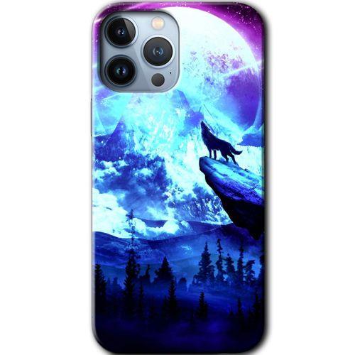 iPhone 13 Pro Max Kılıf HD Desen Baskılı Arka Kapak - Mega Kurt
