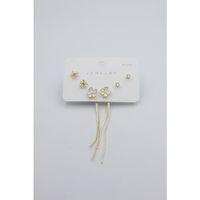 Çoklu Set Küpe - Altın