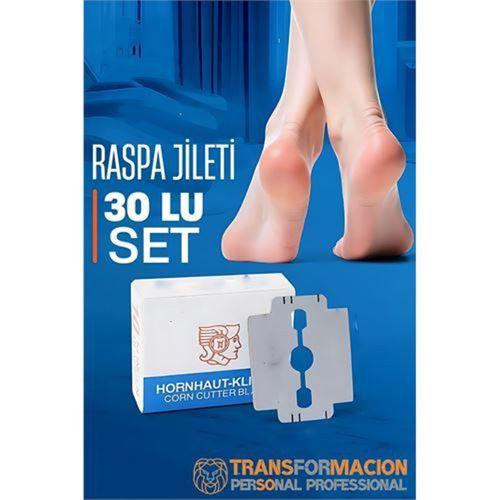 Raspa Topuk Jileti 30 lu PAKET Ayak Taban Nasır Yedek Jileti 719582