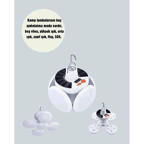 Ipx4 Suya Dayanıklı, Katlanabilir Led Kamp Lambası Ve Acil Durum Işığı