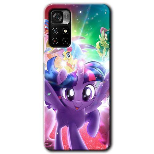 Poco M4 Pro 5G Kılıf HD Desen Baskılı Arka Kapak - Pony + Kırılmaz Cam