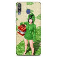 Lopard Samsung Galaxy M30 Uyumlu Kılıf PiXel (33) Hybrid Kılıf TNT Girl
