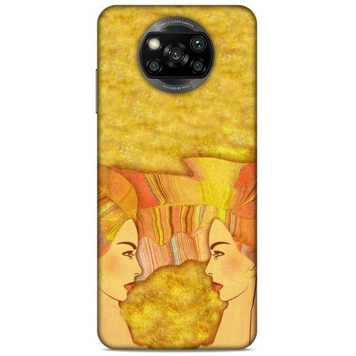 Lopard Xiaomi Redmi Poco X3 Uyumlu Kılıf Sürreal Yüzler ♀ (16) Kalın Kılıf Desenli