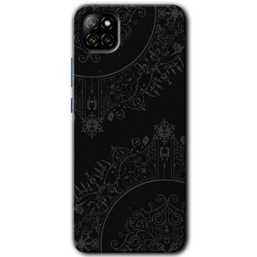 Casper Via E30 Kılıf HD Desen Baskılı Arka Kapak - Siyah Mandala