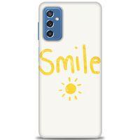 Samsung Galaxy M52 5G Kılıf HD Baskılı Kılıf - Smile Güneş + Tam Ekran Koruyucu