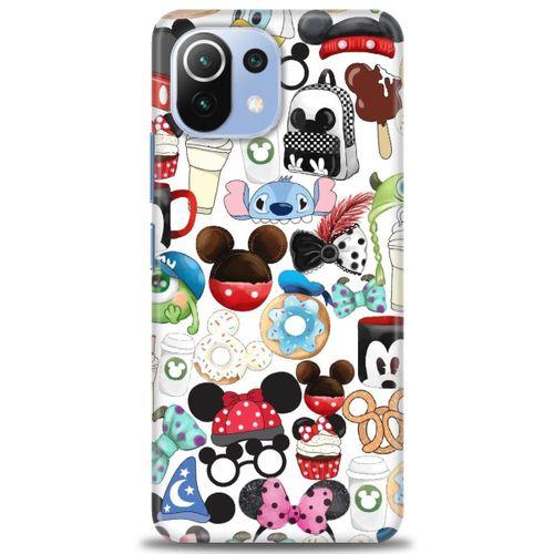 Xiaomi Mi 11 Lite Kılıf HD Baskılı Kılıf - Donut ve Dondurmalar + Tam Ekran Koruyucu
