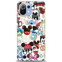 Xiaomi Mi 11 Lite Kılıf HD Baskılı Kılıf - Donut ve Dondurmalar + Tam Ekran Koruyucu