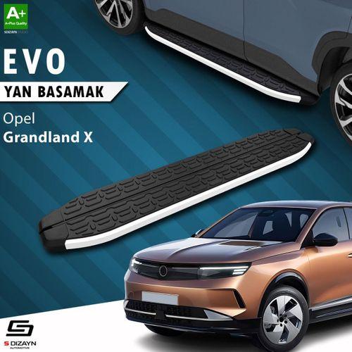 S-Dizayn Opel Grandland X 2 Hybrid Evo Aluminyum Yan Basamak 183 Cm 2024 Üzeri A+ Kalite