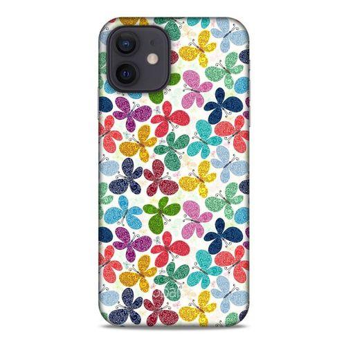 Apple iPhone 12 Kılıf Kelebek Etkisi (35) Fit Design Kılıf Karışık Renkli