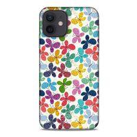 Apple iPhone 12 Kılıf Kelebek Etkisi (35) Fit Design Kılıf Karışık Renkli
