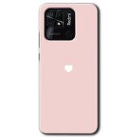 Xiaomi Redmi 10C HD Baskılı Kılıf + 9D Tam Ekran Koruyucu - Sade Kalp