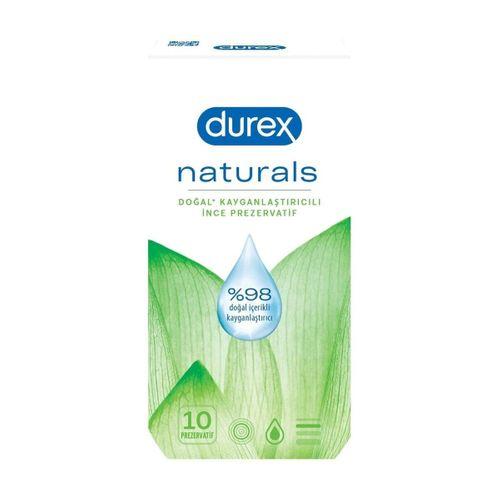 Naturals 10'lu Doğal Kayganlaştırıcılı İnce Prezervatif