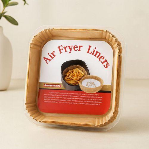 Air Fryer Kağıt Pişirme Kalıbı Kare 16x4.5 cm 50'li