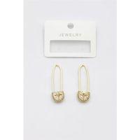 Taşlı Filkete Küpe - Altın