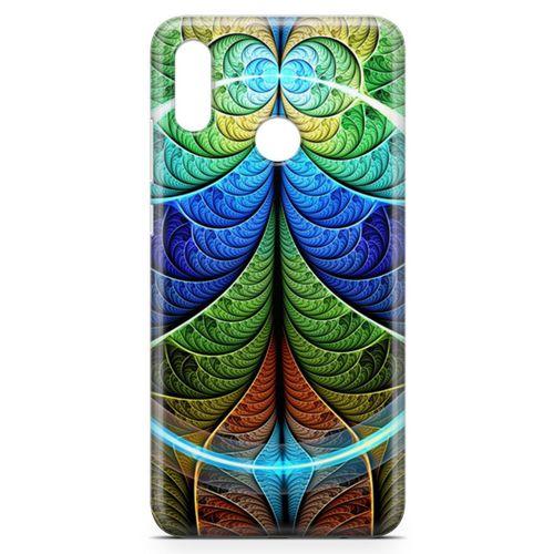 Huawei Y7 Prime 2019 Kılıf Fraktal Rofle Arka Kapak Koruma Desenli Full Koruyucu