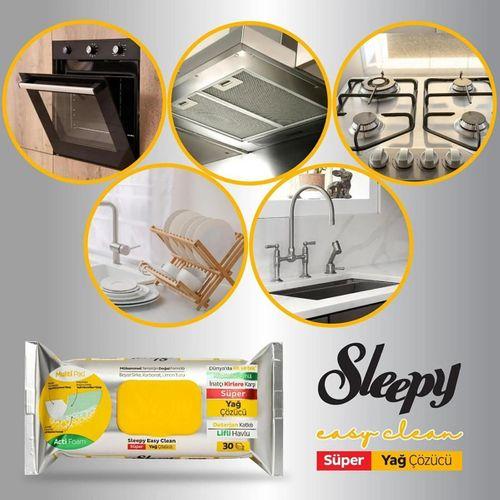Sleepy Sleepy Yüzey Temizlik Havlusu 30 Adet Yağ Çözücü