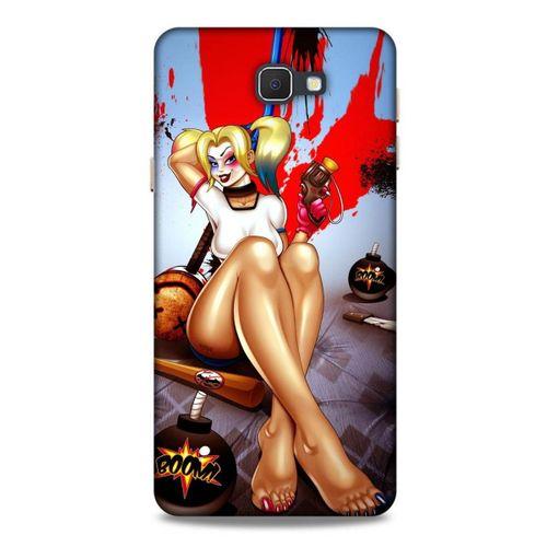 Samsung Galaxy J7 Prime Uyumlu Kılıf Harley Quinn (37) Silicone Cover Lavanta gül